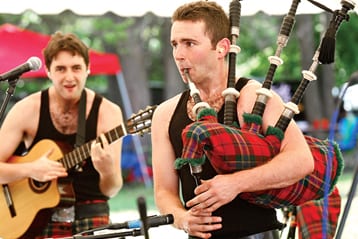 Mactalla Mor plays during the 90th annual Round Hill Highland Games at Cranbury Park Norwalk CT