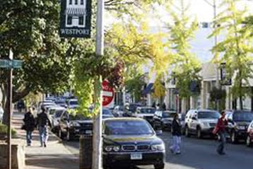 Shopping on Main Street Westport CT